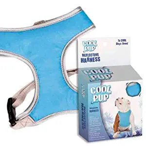 Guardian Gear Cool Pup Reflective Harness for Dogs, Large, Light Blue