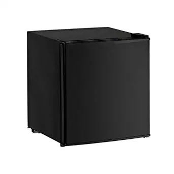 Avanti Compact RM17T1B 1.7 cu. ft. Cube Refrigerator/Reversible Door/Separate Chiller Compartment, Black