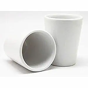 12 BLANK SUBLIMATION CERAMIC WHITE SHOT GLASSES 1.5oz HEAT TRANSFER