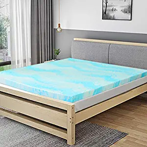 Mattress Topper, 2 Inch Gel Memory Foam Mattress Topper with CertiPUR-US Certified - Twin Size