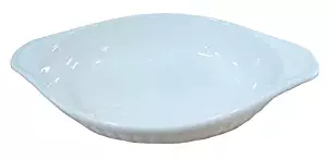 6 Pcs Oval Super White Porcelain Baking Dishes (9.25" x 5.5" (12 oz)) EP05095