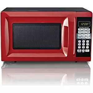 HB 700 Watt Microwave, .7 cubic foot capacity (Red)