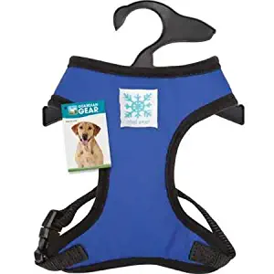 Guardian Gear Cool Pup Reflective Harness for Dogs, Medium, Light Blue