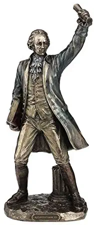 13" Alexander Hamilton Statue Sculpture Figure Founding Father Home Decor