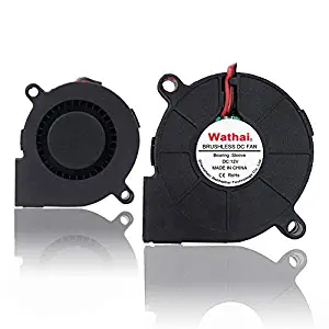 2Packs Wathai 50x15mm 12V DC Brushless Cooing Blower Fan