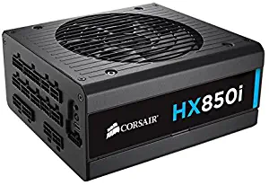 CORSAIR HXi Series, HX850i, 850 Watt, 80+ Platinum Certified, Fully Modular - Digital Power Supply