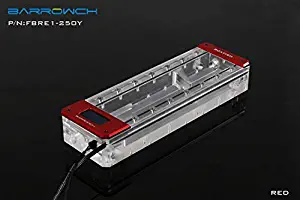 Barrowch 250mm Boxfish Series Acrylic Box Reservoir with OLED Display & D-RGB LED - Red