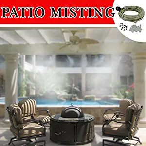 Patio Misting Kit - Pre- Assembled Misting System (24 ft - 4 Nozzles)