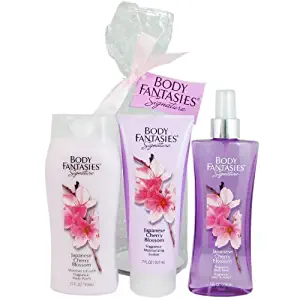 Body Fantasies Signature Japanese Cherry Blossom 3 Piece Gift Set for Women by Body Fantasies Signature