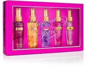 Victoria Secret Vs Fantasies Fragrance Body Mist Gift Set - Love Spell, Coconut Passion, Pure Seduction, Mango Temptation and Pure Daydream