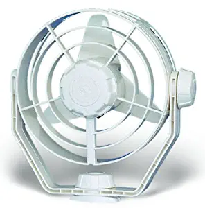 HELLA 003361022 '3361 Series' 12V DC 2 Speed Turbo Fan with White Housing
