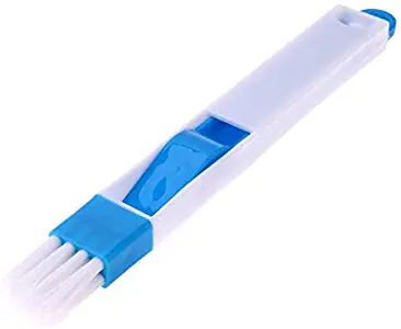 Recess Groove Cleaning Brush Crevice Brush With Dustpan Cleaning Tool Wash Screens Keyboard Cleaner Kitchen Easily Clean Blue