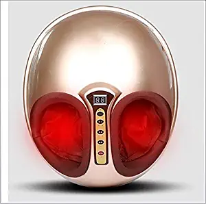 XGuang Electric Shiatsu Foot Massager Machine Foot Care Foot Warmer Reflexology Massage Tools Equipment Foot Hand Care Suitable for Whole Family,Gold
