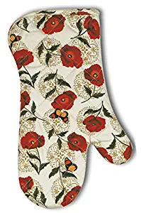 Kay Dee Designs R1775 Poppies Quilted Oven Mitt with Terry Cloth Lining