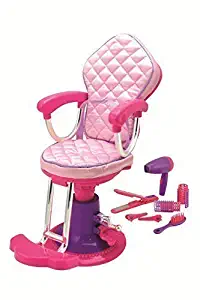 Click n' Play Doll Salon Chair and Accessories. Perfect For 18 inch American Girl Dolls