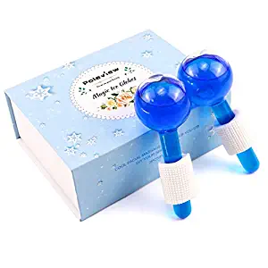 ICE Globes-Facial Roller Cold Skin Massagers-Smart Magic Cool Roller Ball Facial Massage Tools for Face and Neck，Eye circle Rollers Reduce Puffiness