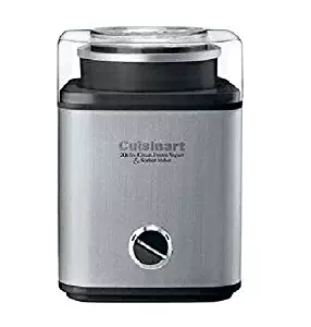 Cuisinart Pure Indulgence 2-Quart Automatic Frozen Yogurt, Sorbet, and Ice Cream Maker, Black