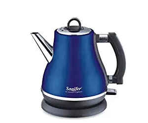 1.2L Colorful 304 Stainless Steel Electric Kettle 1500W Household 220V Quick Heating Electric Boiling Pot Blue EU