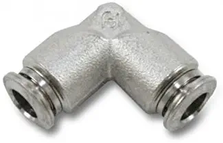 5 Pack 1/4" Push to Connect Premium All Metal Elbow Fitting for Mosquito Misting System