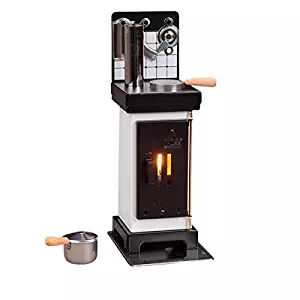 HUSS Miniature Steel Stove Oven German Incense Smoker Burner Aromatherapy Oil Diffuser (White/Black)