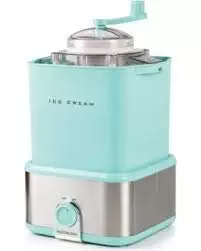 Electric Ice Cream Maker in Aqua with Candy Crusher (2 Quart)