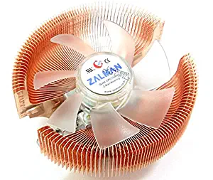 ZALMAN Computer Noise Prevention System with Blue LED Fan and Circular Pure Copper Heatsink CPU Cooler CNPS7000B-CU LED