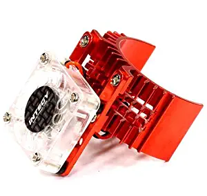 Integy RC Model Hop-ups T8074RED Motor Heatsink 540 Size w/Cooling Fan for Slash Stampede 2WD Rustler 2WD Bandit