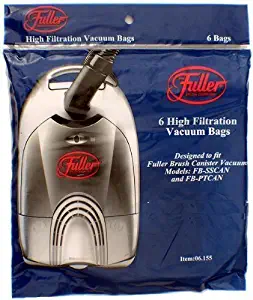 Fuller Brush Canister Vacuum Bags, 06.155 6 pack by Fuller Brush Vacuum Cleaners