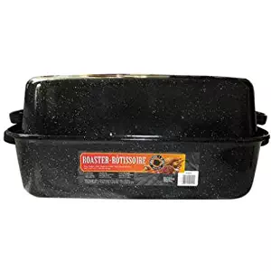 Granite Ware Covered Rectangular Roaster 21.25 x 14 x 8.5 Inches