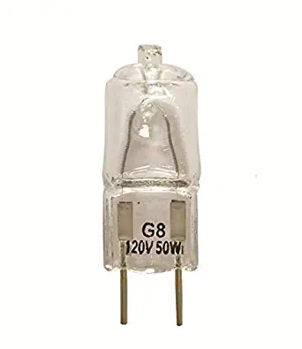 Vstar G8 120V 50W,2700K Warm white,G8 Halogen Light Bulbs(10 Pcs)