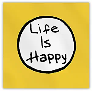 Life Is Happy Fridge / Locker Magnet