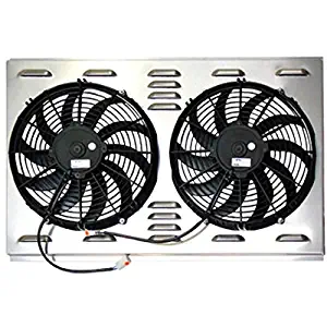 Dual 12 Inch Fan Shroud Combo, 28 W x 17 H