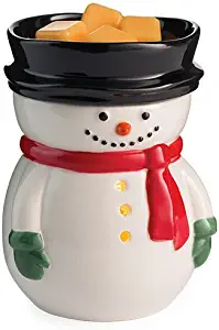 CANDLE WARMERS ETC. Illumination Fragrance Warmer- Light-Up Warmer for Warming Scented Candle Wax Melts and Tarts or Essential Oils to Freshen Room, Frosty