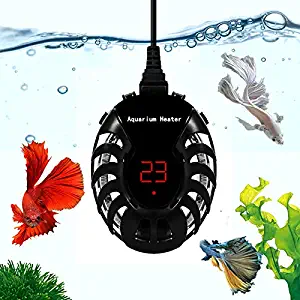 ANNOR Fish Tank Heater Aquarium Heater 50w Submersible Fish Tank Aquarium Water Heater with LED Digital Temperature Display and Controller for 1-10 Gallon Fish Tank