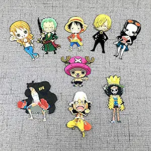 Cute One Piece Fridge Magnets-9 pcs Kitchen Magnets Decorative Office Magnets Fun Magnets Whiteboard - Gift For Children and Workmate