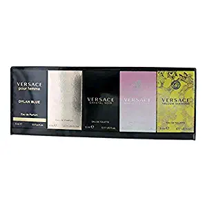Versace Mineatures Collection For Women 5pc Set 5x5ml(Crystal N+Yellow D+Bright C+Dylan B+Pour Femme)