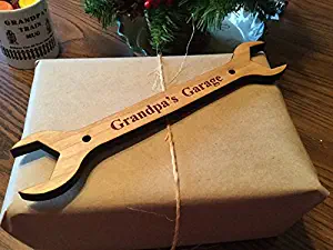 Dechant's Railroad Express Personalized Wrench Shaped Wooden Sign/Automotive Employee Gifts/Ornaments ~ Perfect for Grandpa