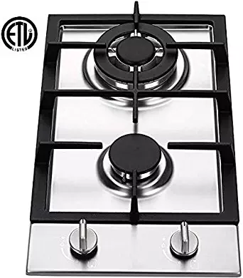 Ramblewood GC2-37P (LPG/Propane Gas) high efficiency 2 burner gas cooktop