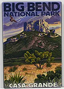 Big Bend National Park Travel Poster Refrigerator Magnet. Texas