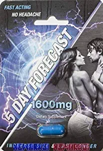 5 Day Forecast 1600mg Dietary Supplement Pill 2 Cases 50 Capsules