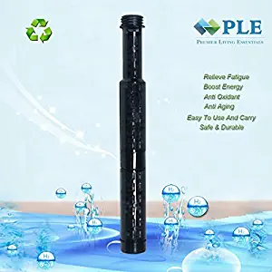 PLE Water Filter Cartridge Produces Hydrogen-Rich/Mineral Alkaline Water Integrated Filter,No Electricity,Anti-Bacterial,Anti-Oxidant,Anti-Aging for Portable Healthy Water Bottle Magic H