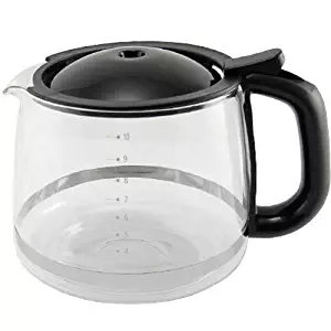 KRUPS XS1500 Glass Carafe for KRUPS Combi Machines, 10-Cup, Black