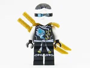 LEGO Ninjago Minifigure - Zane Skybound with Dual Gold Swords (70603)