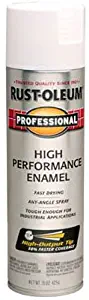 Rust-Oleum 239108 Professional High Performance Enamel Spray Paint, 15 oz, Semi-Gloss White