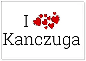 I Love Kanczuga, fridge magnet (design 1)