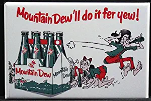 Mountain Dew Vintage Advertising Refrigerator Magnet.
