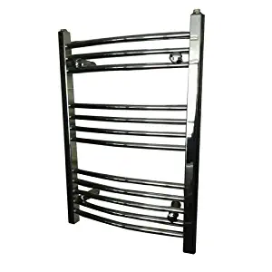 FUREX 11 Rung Curved Steel Pipe Bathroom Towel Rack Water Hot Heated Towel Rails