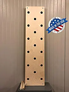 Plyobox Warehouse 12"x48" Climbing Pegboard Including Concrete Wall achors.