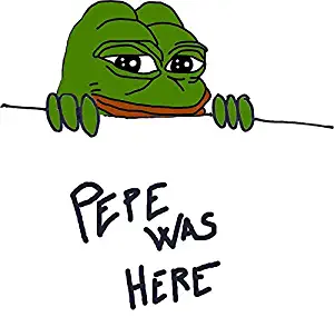 MAGNET Rare Pepe - Pepe Was Here Edition Magnet Decal Fridge Metal Magnet Window Vinyl 5"