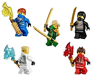 LEGO Ninjago Ninja's set of 5 - Lloyd, Cole, Jay, Kai, Zane Techno Robes